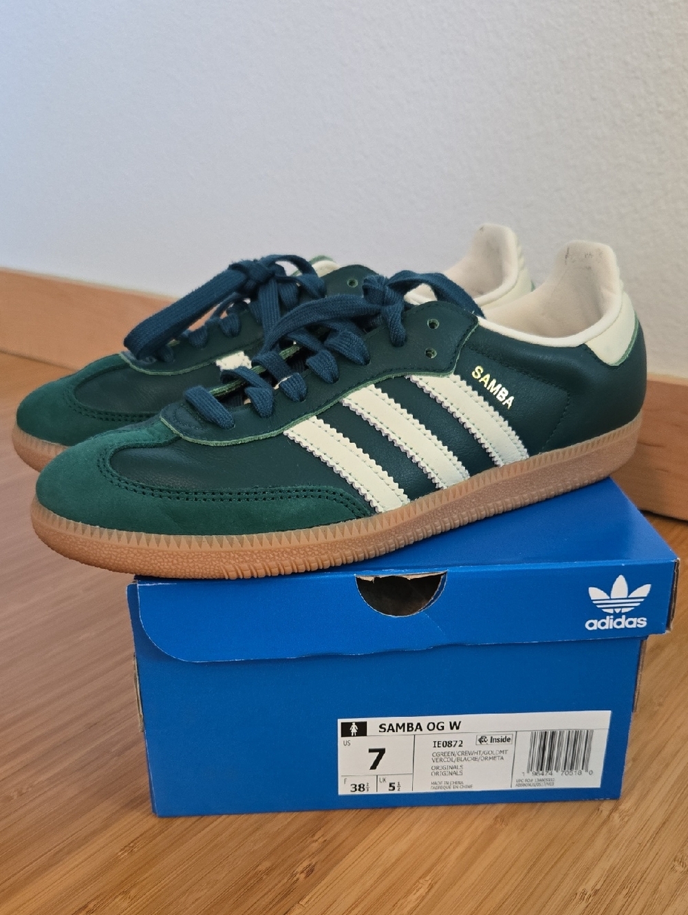 Adidas Samba OG Limited Edition Color With Box Collegate Green